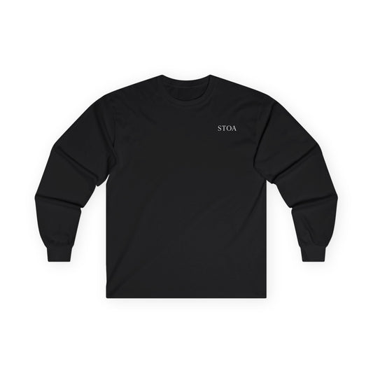 Own The Moment Long Sleeve Tee — Minimalist Motivational Cotton Shirt